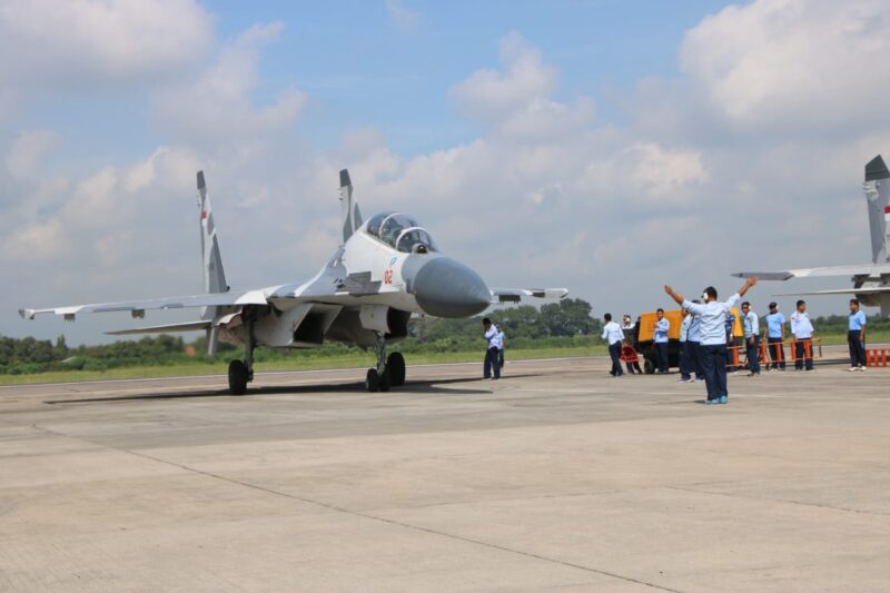 Lanud Iswahjudi Magetan Kini Punya Tiga Pesawat Sukhoi