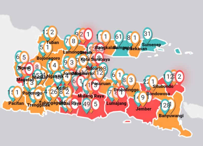 Zona Hijau Corona Di Jatim Kini Tinggal Dua Kabupaten