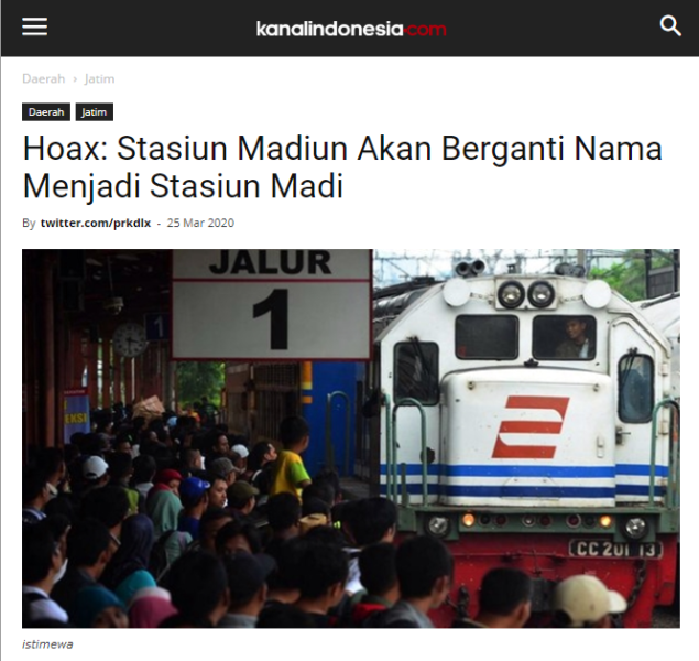 UN 2020 Ditiadakan, Stasiun Madiun Pun