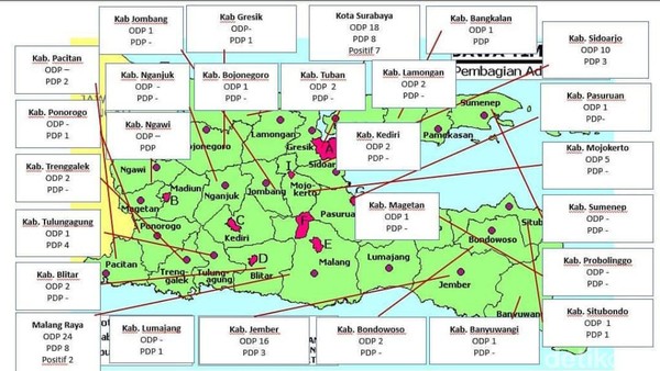 Surabaya Dan Malang Zona Merah Corona