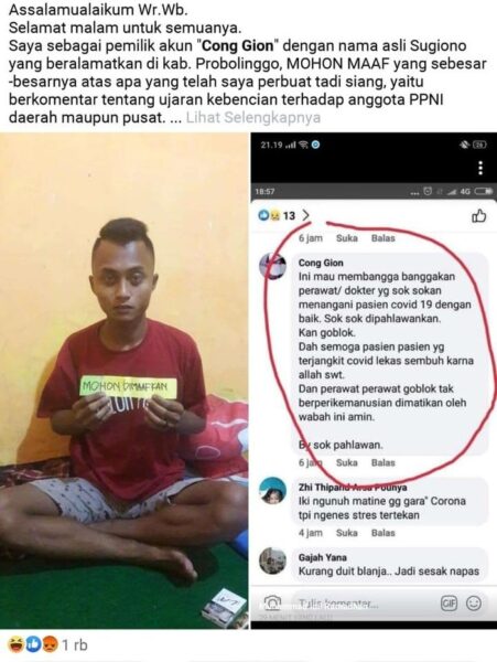 Pria di Probolinggo yang Hina Perawat di Facebook, Akhirnya Ditangkap Polisi