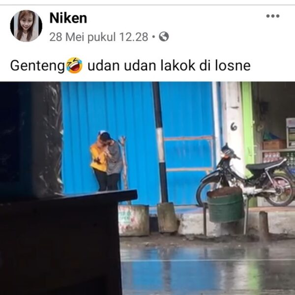 Hebohnya Video ABG Ciuman di Tempat Umum, Viral di Banyuwangi