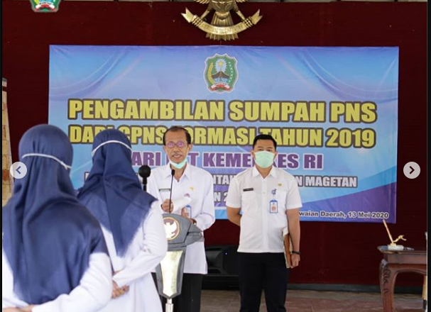 Bupati Magetan Angkat 22 Bidan Jadi PNS