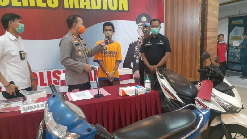 Duh, Pria Ini Melakukan Perjalanan 190 KM ke Madiun Hanya untuk Curi Sepeda Motor