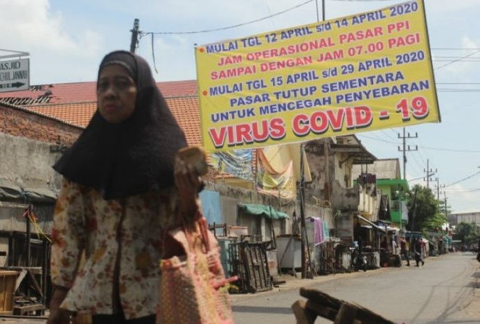 Ada Pedagang Positif Covid-19, Pasar Krempyeng Gresik Ditutup