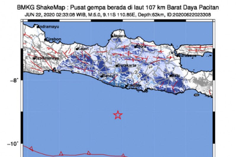 Alhamdulillah, Gempa di Pacitan Tak Menimbulkan Kerusakan