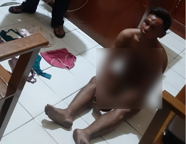 Kepergok Warga, Pencuri Bra asal Kediri Babak Belur