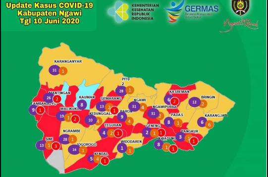 Update Covid-19 Ngawi! Tambah 2 Kasus Baru dari Mantingan