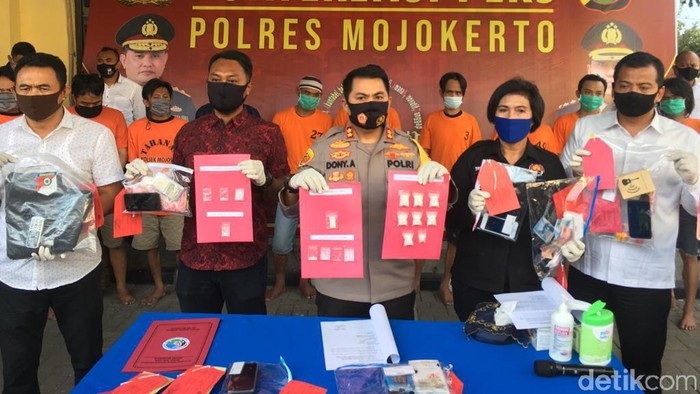 11 Pengedar Narkoba di Mojokerto Dibekuk Polisi