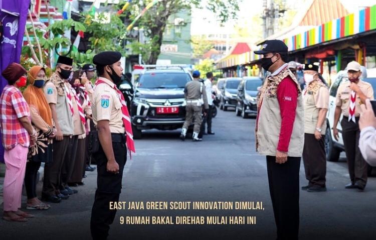 Gerakan Pramuka Jawa Timur Bantu Rehab Rumah Warga, Salam Pramuka!