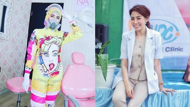 Dokter Gigi di Malang Viral Pakai Hazmat Nyentrik