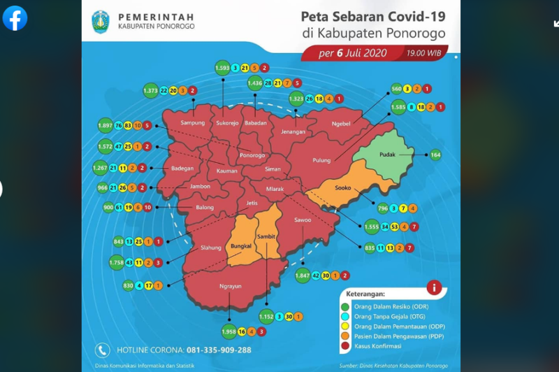 Ini Satu-Satunya Kecamatan di Ponorogo yang Masih Zona Hijau