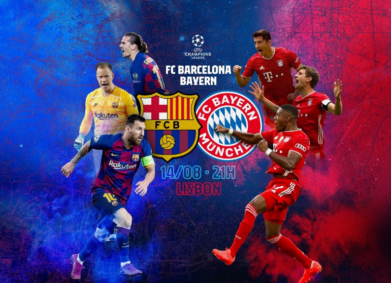 Preview Perempat Final Liga Champions:  Barcelona Vs Bayern Munich Dini Hari Nanti!