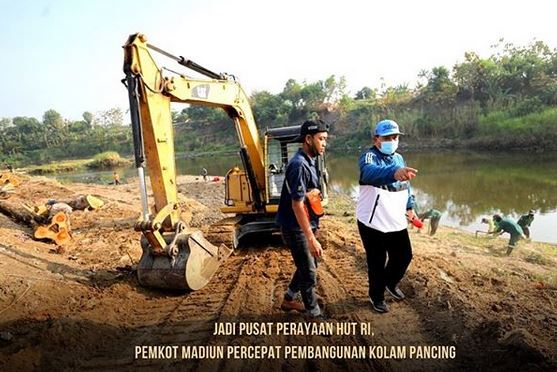 Adakan Lomba Mancing di Hut Ke-75 RI, Pemkot Madiun Bangun Kolam di Bantaran