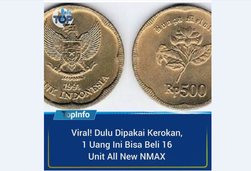 Uang Koin Rp500 Ini Dijual Jutaan Rupiah, Apa Benar Ada Emasnya?