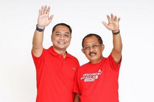 Besok, Paslon PDIP Eri-Armuji Daftar ke KPU Surabaya