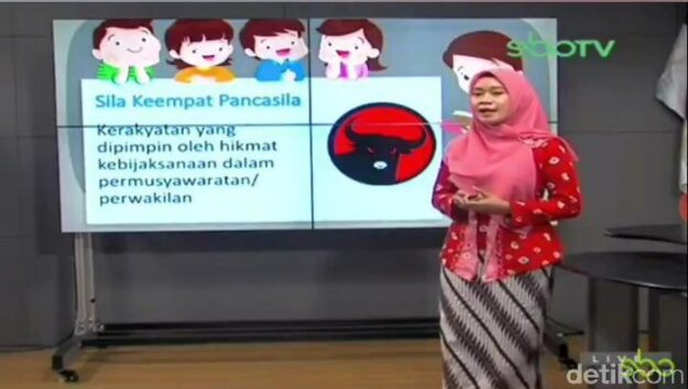 Ini Klarifikasi SBOTV Surabaya Soal Gambar Sila Keempat Pancasila Jadi Logo PDIP