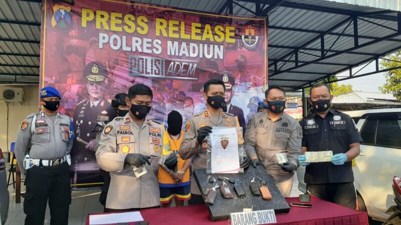 Selama 6 Bulan, Pemuda Madiun Ini Gelapkan 7 Unit Mobil Milik Temannya