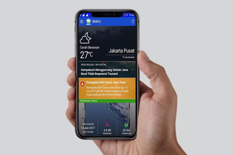 Prakiraan Cuaca Hingga Peringatan Gempa dan Tsunami ada di Info BMKG