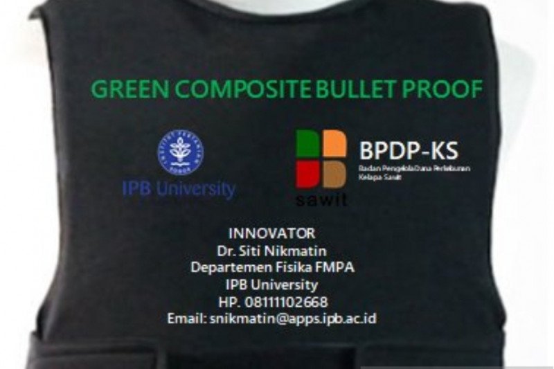 Dosen IPB University Buat Baju Antipeluru dari Tandan Kelapa Sawit