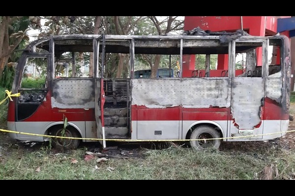 Iseng Bakar Kursi Bikin Bus Hangus, 3 Bocah Diperiksa Polisi