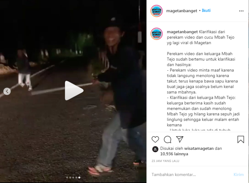 Viral, Bukannya ditolong, Nenek-nenek di Magetan Tergeletak di Jalan Malah ditertawakan