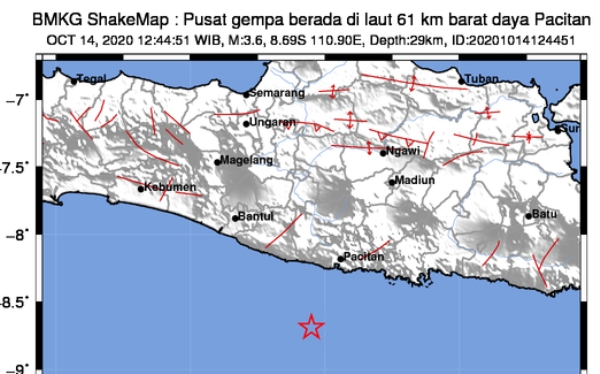 Pacitan Kembali Diguncang Gempa, Warga Berhamburan Keluar Rumah