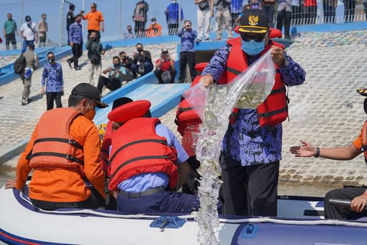 136.000 Bibit Ikan Disebar di Embung Pilangbango, Ada Ikan yang Harganya Capai Rp1,5 Juta Per Kg