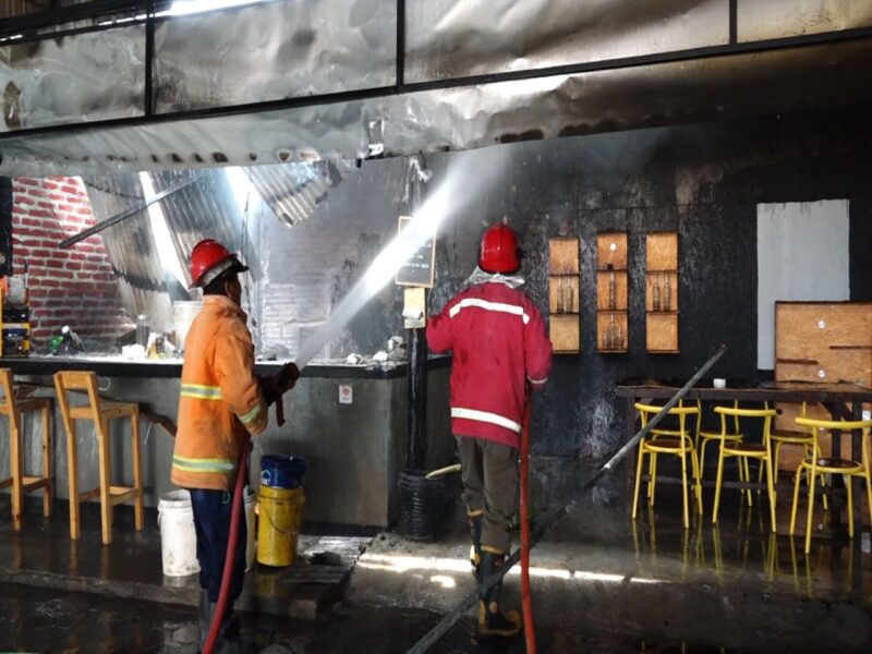 Kafe di Kota Madiun Terbakar, Ini Penyebabnya