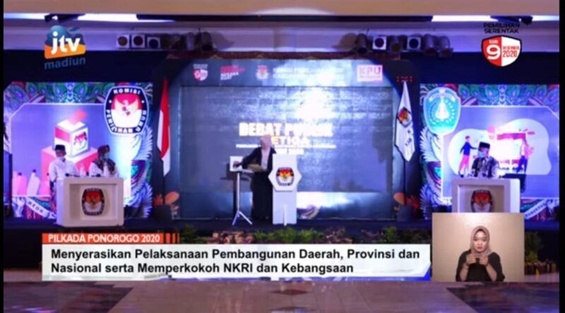 Sakit, Ipong Muchlissoni Tak Hadir Dalam Debat Publik Ketiga Pilkada Ponorogo