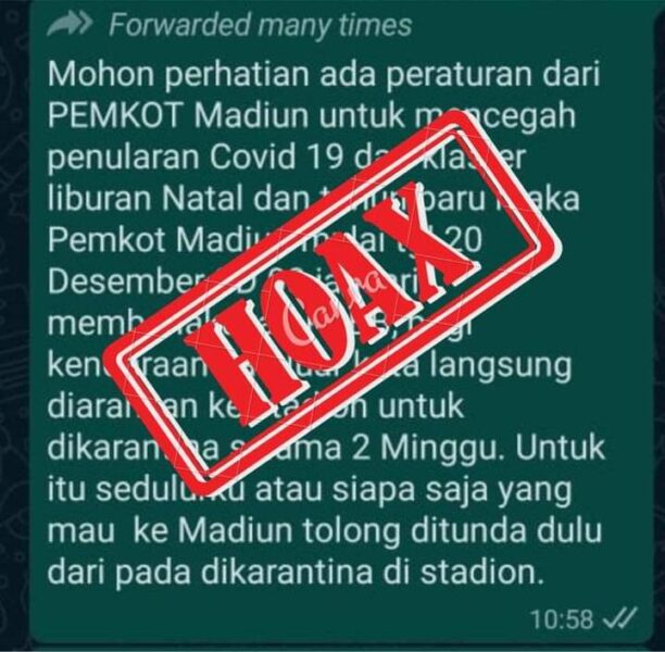 Beredar Berita Madiun PSBB saat Nataru, Wali Kota : Itu Tidak Benar