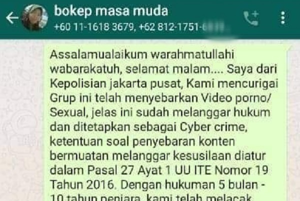 Ketahuan Polisi, Anggota WAG Bokep Langsung Berbondong-Bondong Left Group