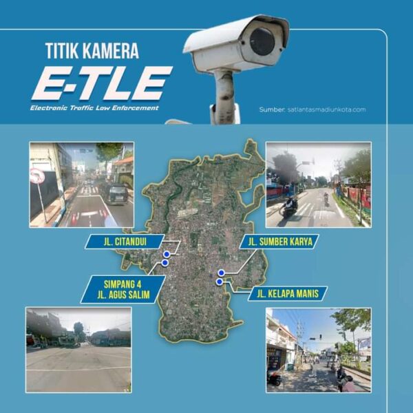 Catat! Ini Titik Kamera ETLE di Kota Madiun