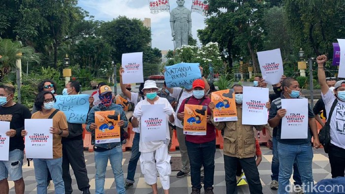 Jurnalis Tempo Dianiaya Aparat, Wartawan Surabaya Turun ke Jalan