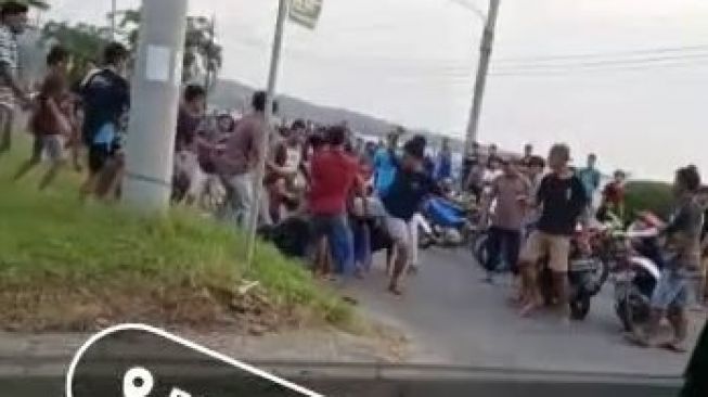 Video Tawuran saat Ngabuburit di Mojokerto Viral