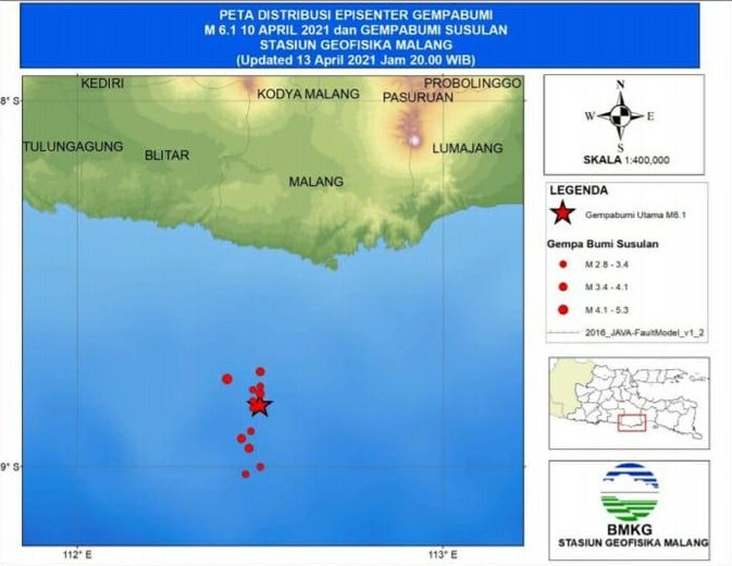 Terjadi 13 Gempa Susulan Malang, BMKG: Magnitudonya Kecil