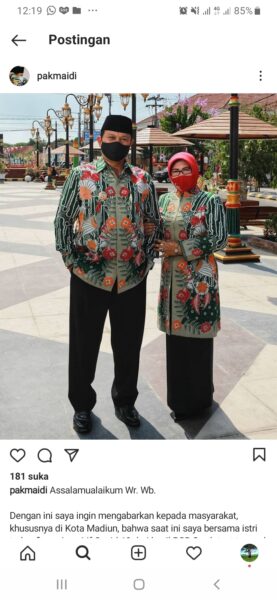 Wali Kota Madiun Maidi dan Istrinya Positif Covid-19
