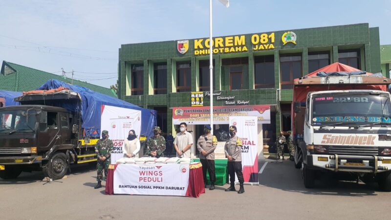 Korem Madiun Kirim 512 Ton Beras untuk Masyarakat Terdampak Covid-19