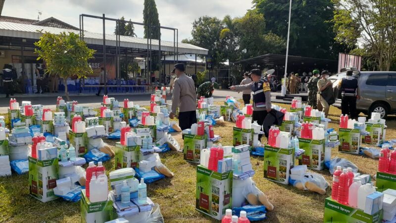 135 Kampung di Madiun Digelontor Paket Alkes untuk Lawan Covid-19