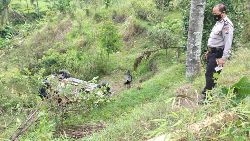 Tak Kuat Nanjak, Mobil Mewah Terjun di Jurang Ponorogo