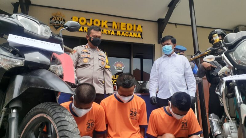 Maling 2 Sepeda Motor Milik Petani di Madiun, 3 Pemuda Asal Magetan Dicokok Polisi