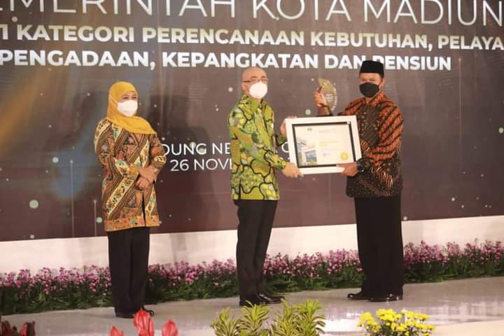 Mantap! Pemkot Madiun Peringkat 1 BKN Award 2021 Kategori Pertama