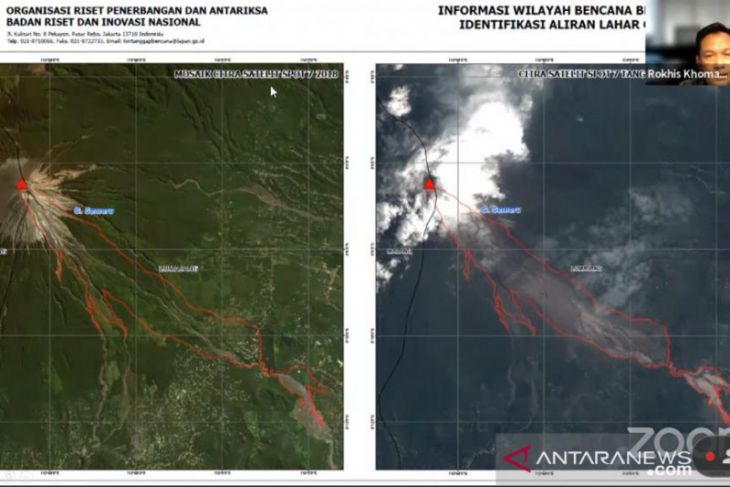 2.417,2 Ha Lahan Rusak karena Erupsi Gunung Semeru