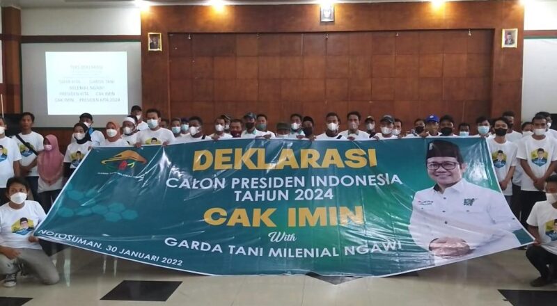 Petani Milenial Ngawi Deklarasi Dukung Cak Imin Capres 2024