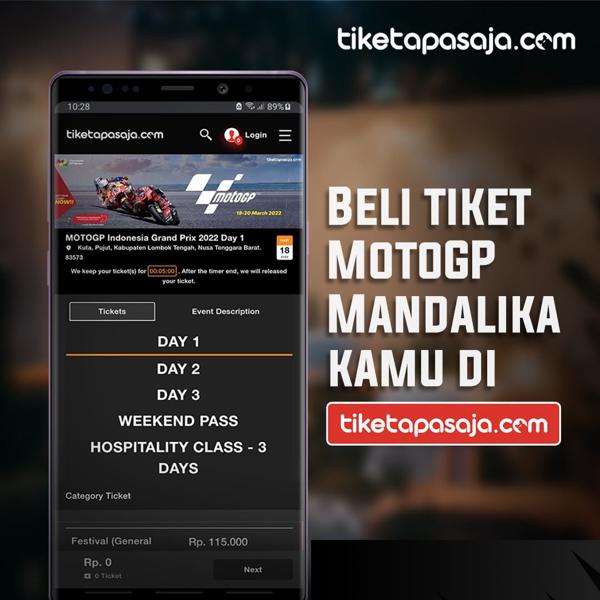 Laris Manis, Tiket MotoGP 2022 Mandalika di Tiketapasaja.com Ludes Terjual
