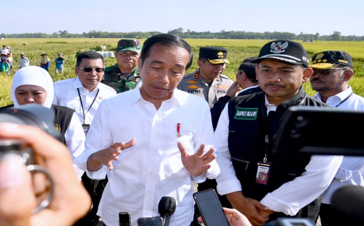 Presiden Jokowi Ikut Panen Raya Padi & Cek Harga Kebutuhan Pokok di Kabupaten Ngawi