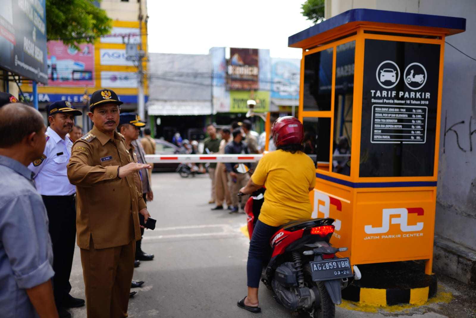 Uji Coba Rampung, Parkir Elektronik di Pasar Besar Madiun Diberlakukan Normal