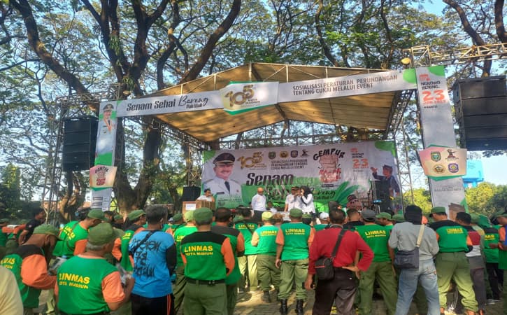 Berantas Peredaran Rokok Ilegal di Kota Madiun, 1.300 Petugas Linmas Digerakkan