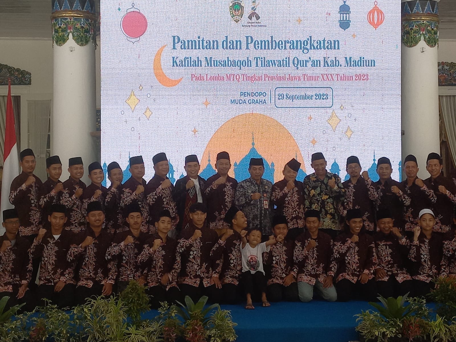 Dilepas Pj Bupati, Kafilah dari Kabupaten Madiun Siap Berlaga di MTQ ke-30 Jatim