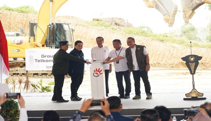 Telkom Smart Office Siap Dibangun di IKN, Presiden Jokowi Lakukan Groundbreaking